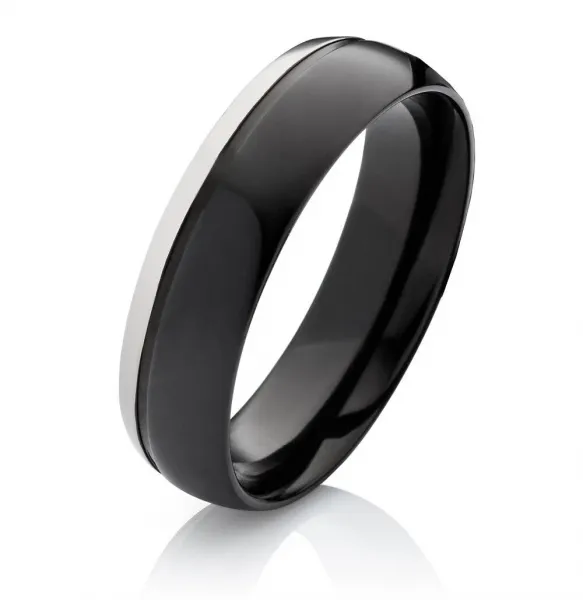 Titanringe T166 mit Zirkonia oder Diamant